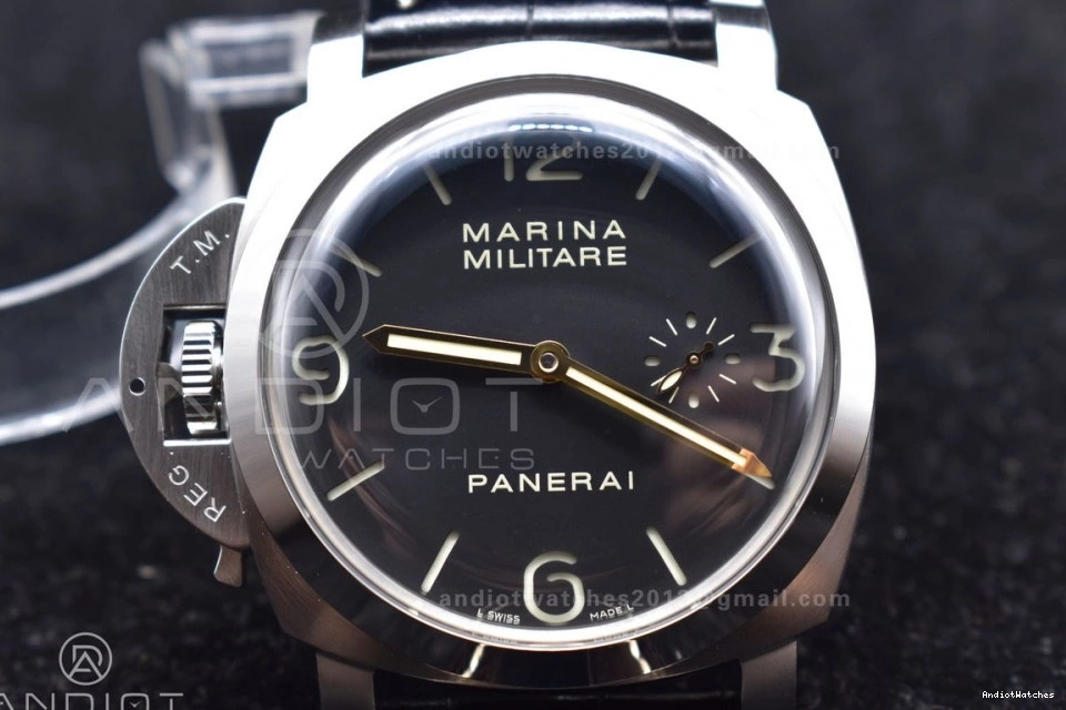 Black Trendy PAM217 XF Dial on Best Superlumed with Leather H A6497 993 1:1 Y-Incabloc Strap Edition 0323